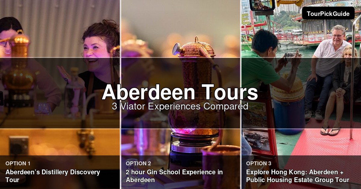 Aberdeen tours – three Viator experiences compared