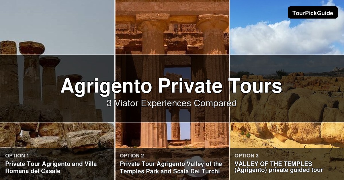 Agrigento private tours – three Viator experiences compared