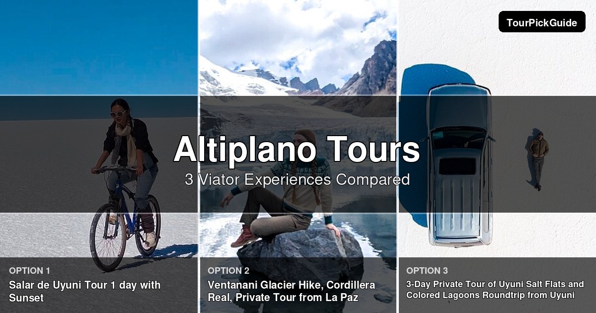 Altiplano tours – three Viator experiences compared