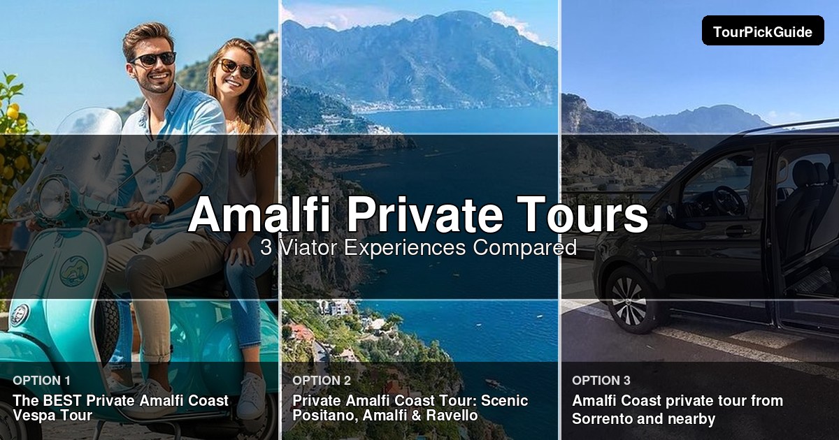 Amalfi private tours – three Viator experiences compared