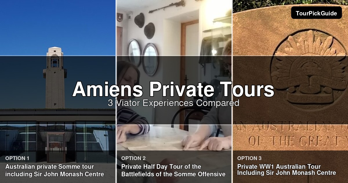 Amiens private tours – three Viator experiences compared