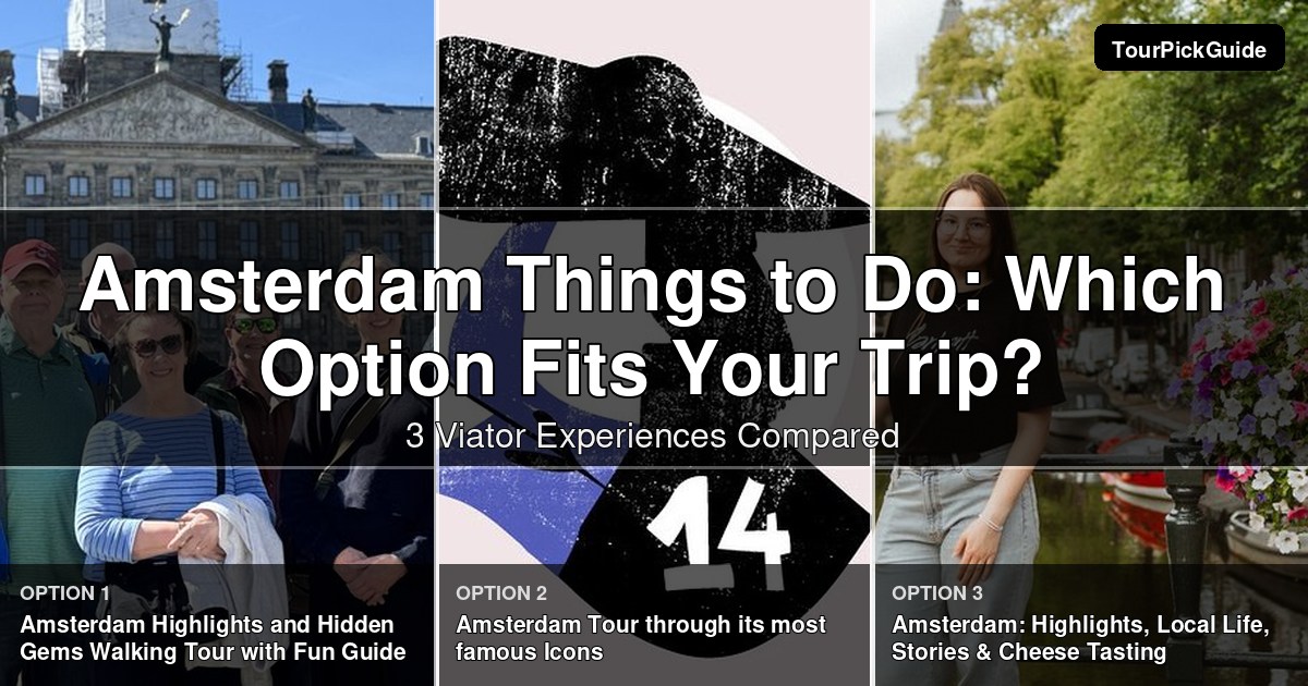 amsterdam things to do – three Viator experiences compared