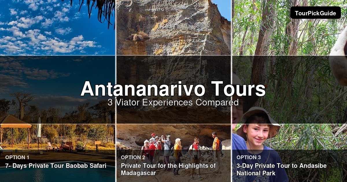 Antananarivo tours – three Viator experiences compared