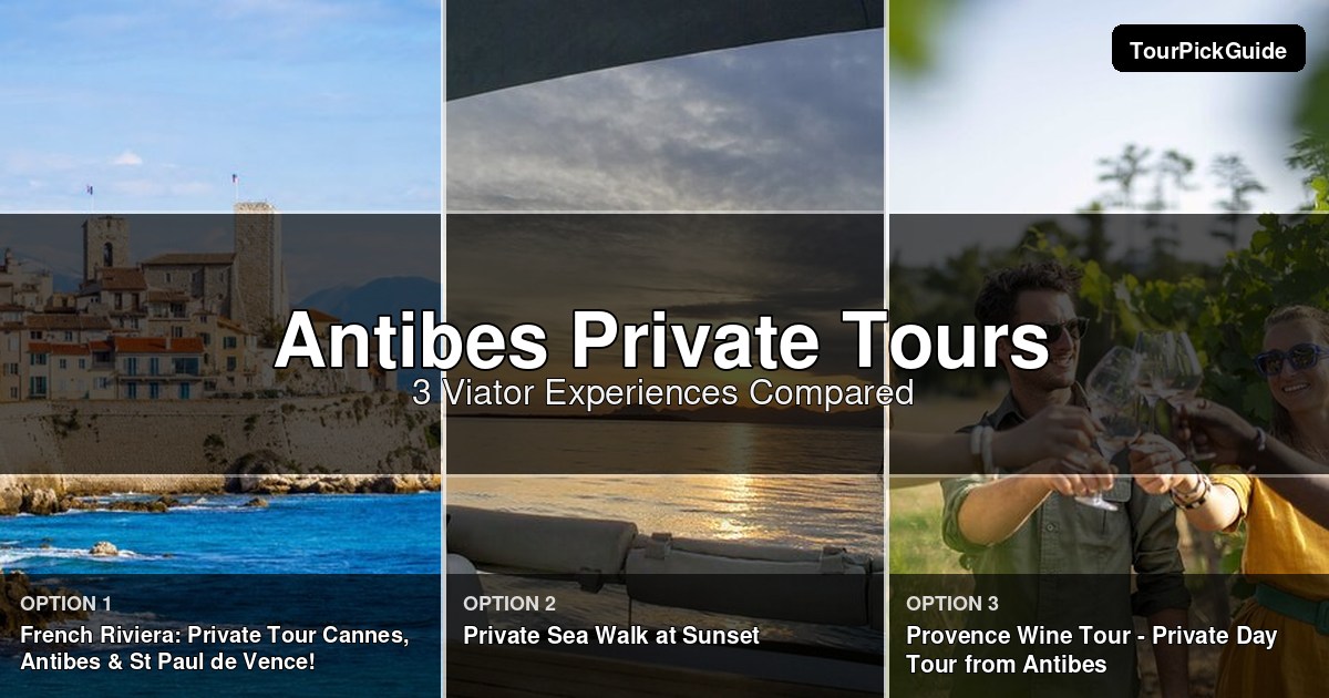 Antibes private tours – three Viator experiences compared