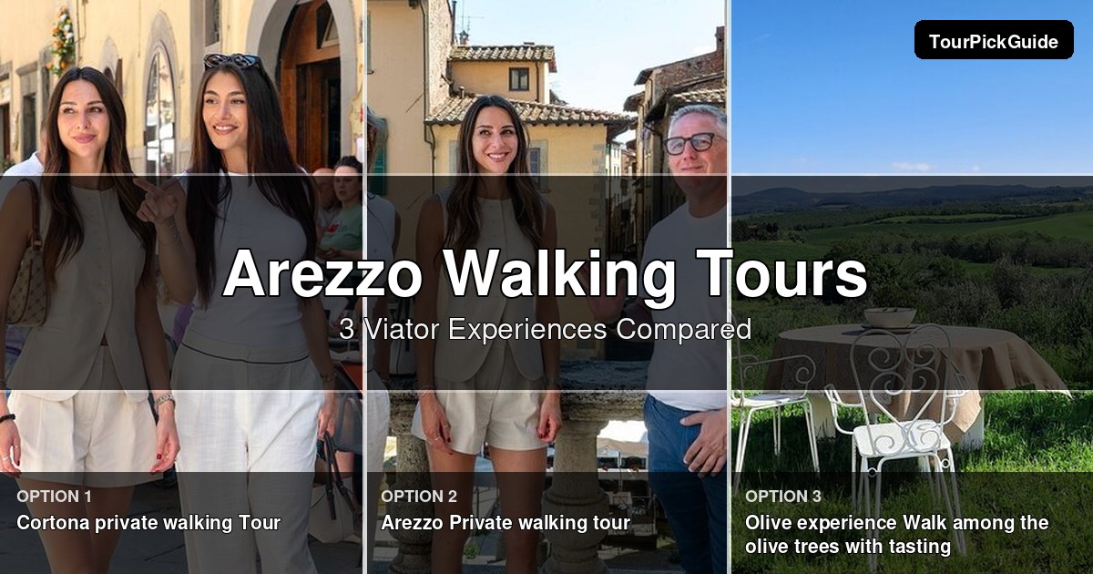 Arezzo walking tours – three Viator experiences compared