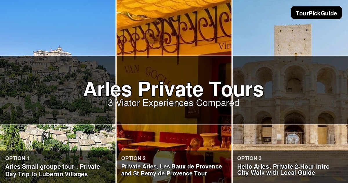 Arles private tours – three Viator experiences compared