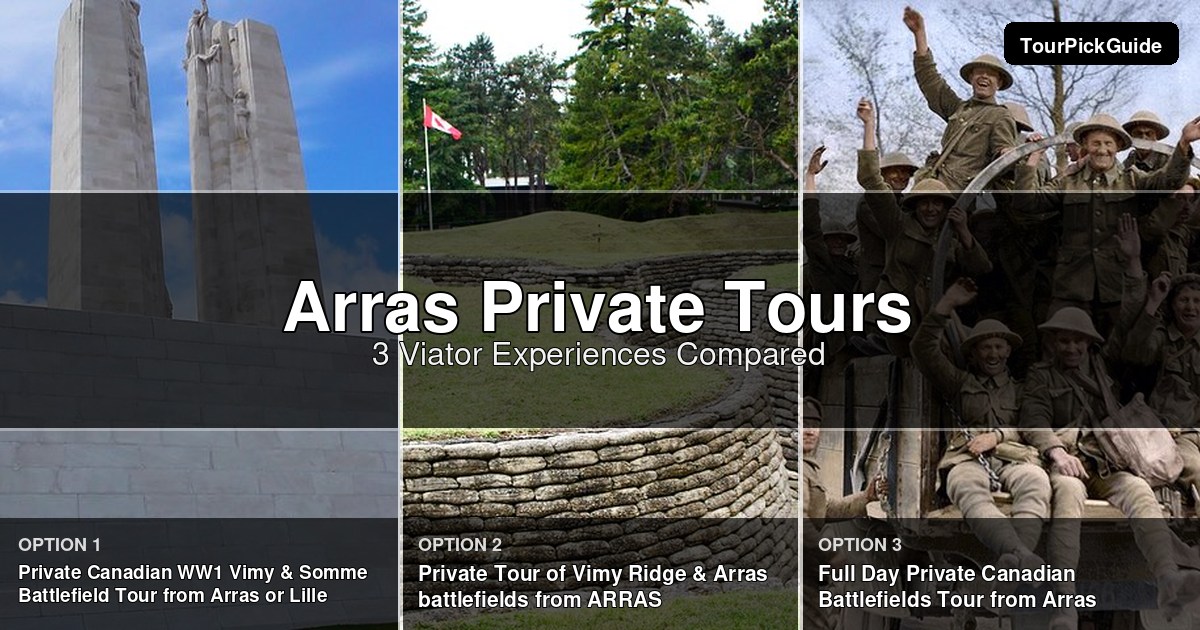 Arras private tours – three Viator experiences compared