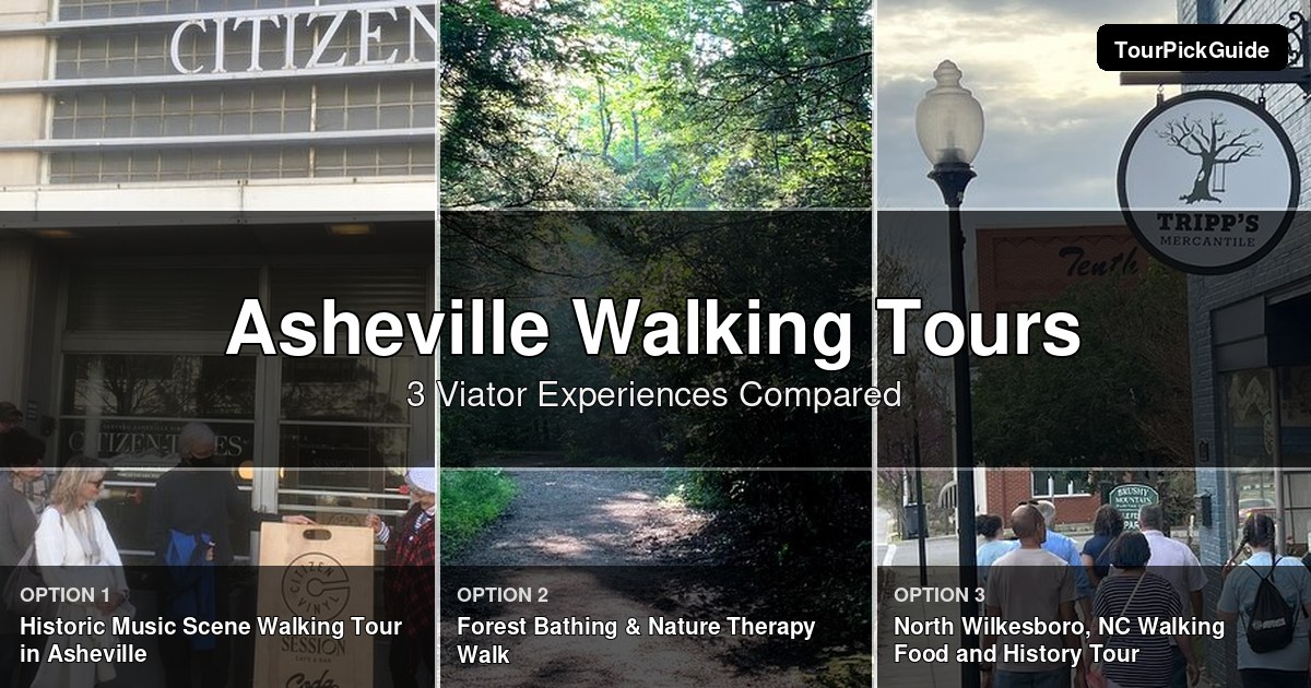 Asheville walking tours – three Viator experiences compared
