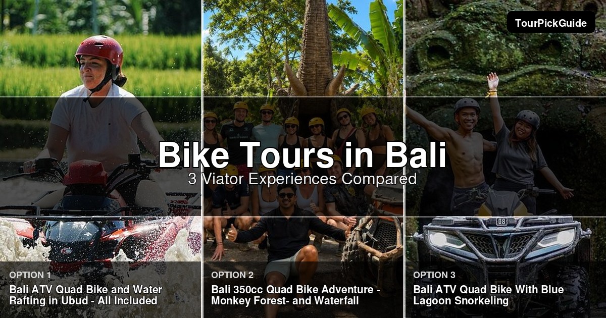 Bali bike tours – three Viator experiences compared