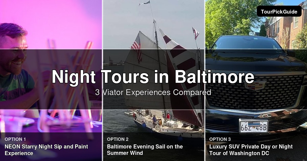Baltimore night tours – three Viator experiences compared