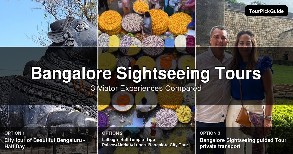 Bangalore sightseeing tours – three Viator experiences compared
