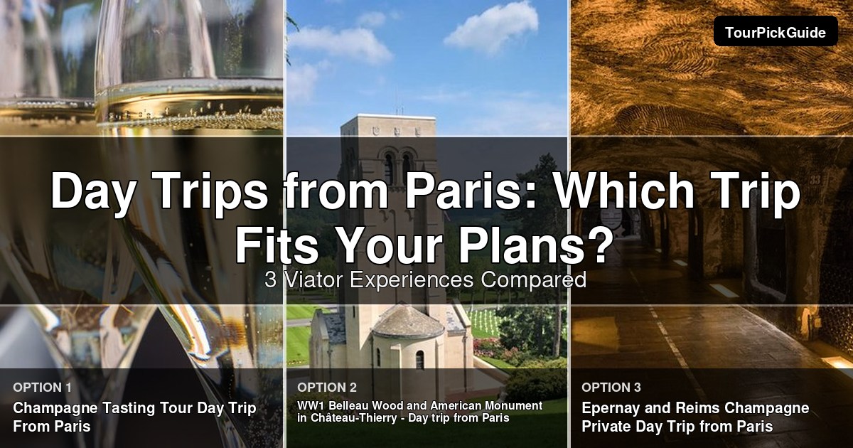 best day trips from paris – three Viator experiences compared