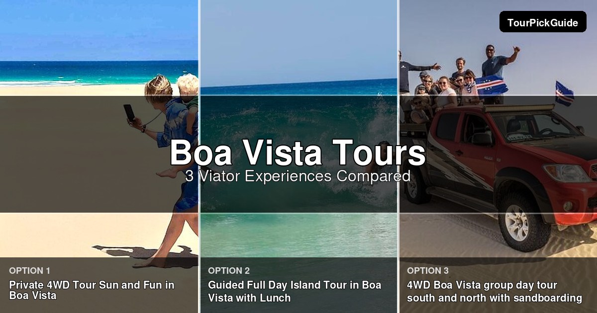 Boa Vista tours – three Viator experiences compared