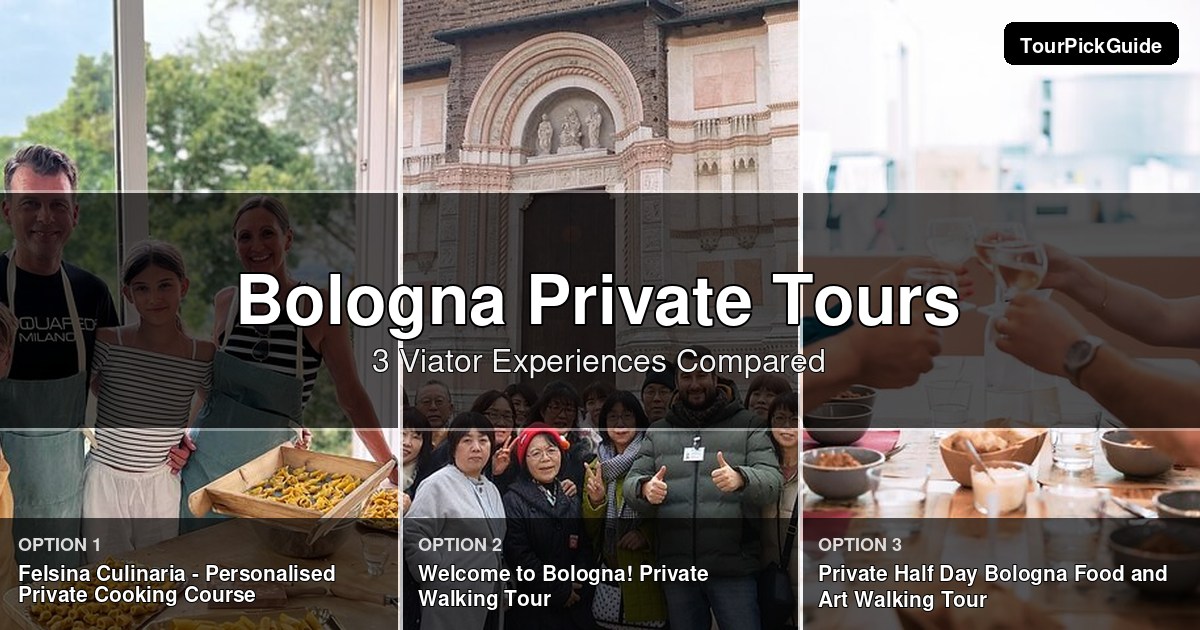 Bologna private tours – three Viator experiences compared