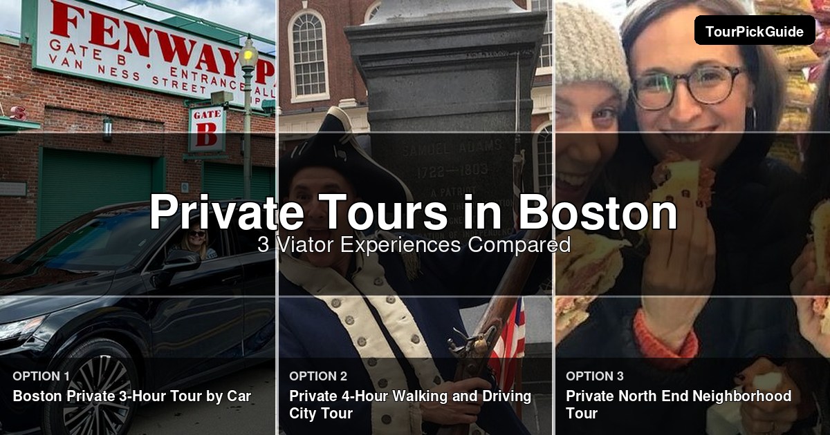Boston private tours – three Viator experiences compared