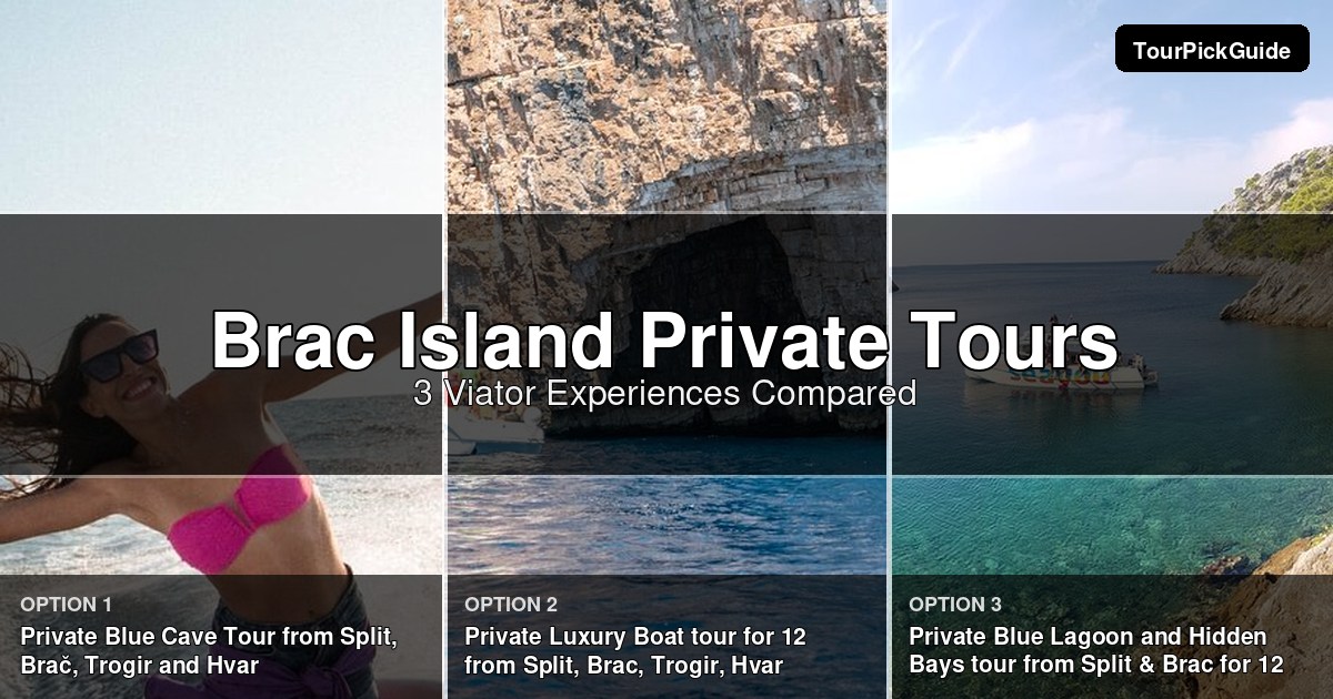 Brac Island private tours – three Viator experiences compared