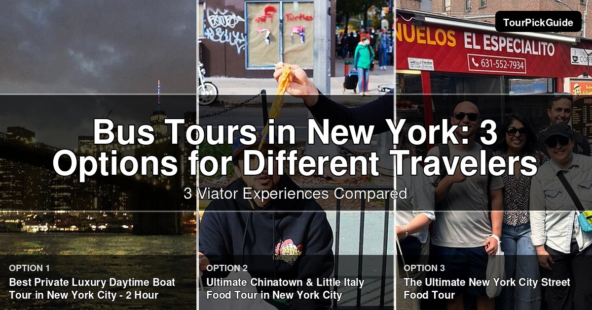 bus tours in new york – three Viator experiences compared