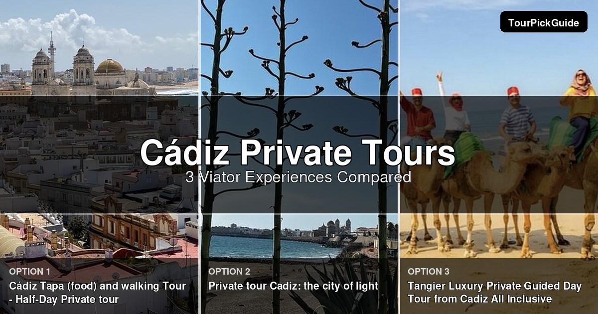 Cádiz private tours – three Viator experiences compared