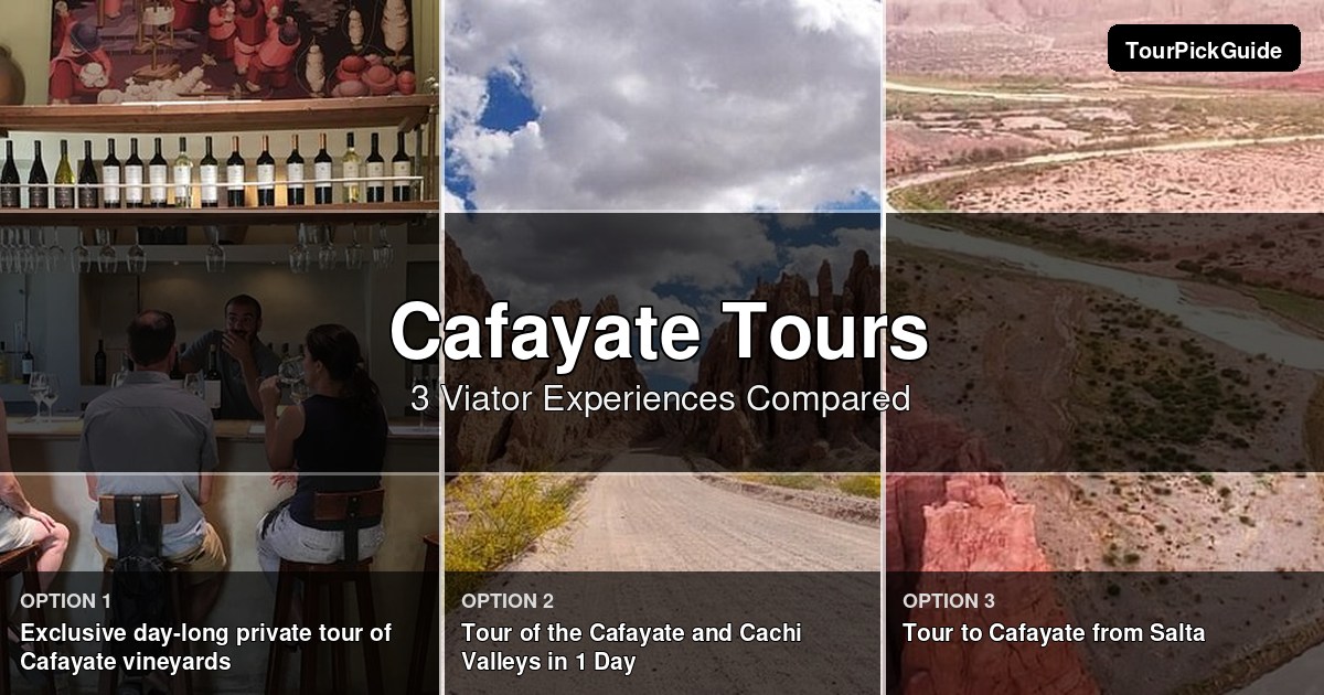 Cafayate tours – three Viator experiences compared