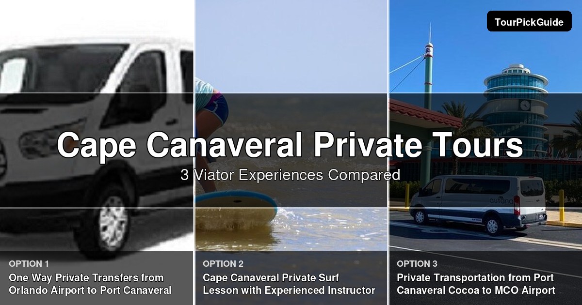 Cape Canaveral private tours – three Viator experiences compared