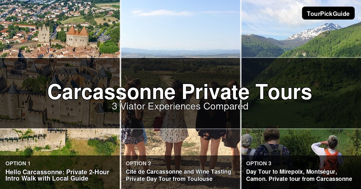 Carcassonne private tours – three Viator experiences compared