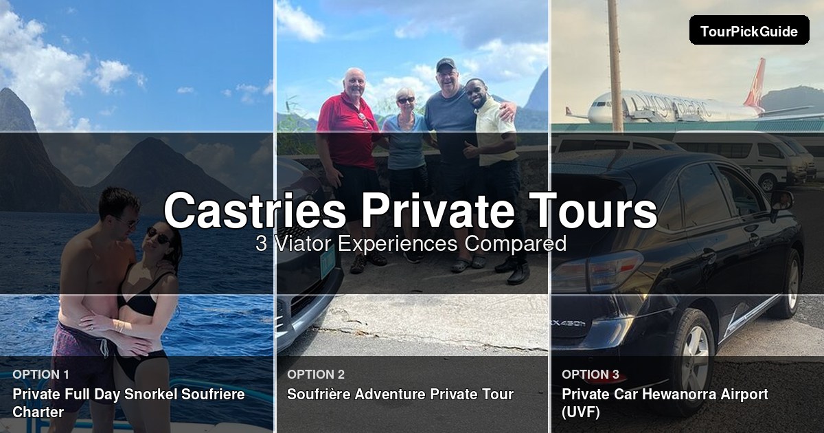 Castries private tours – three Viator experiences compared