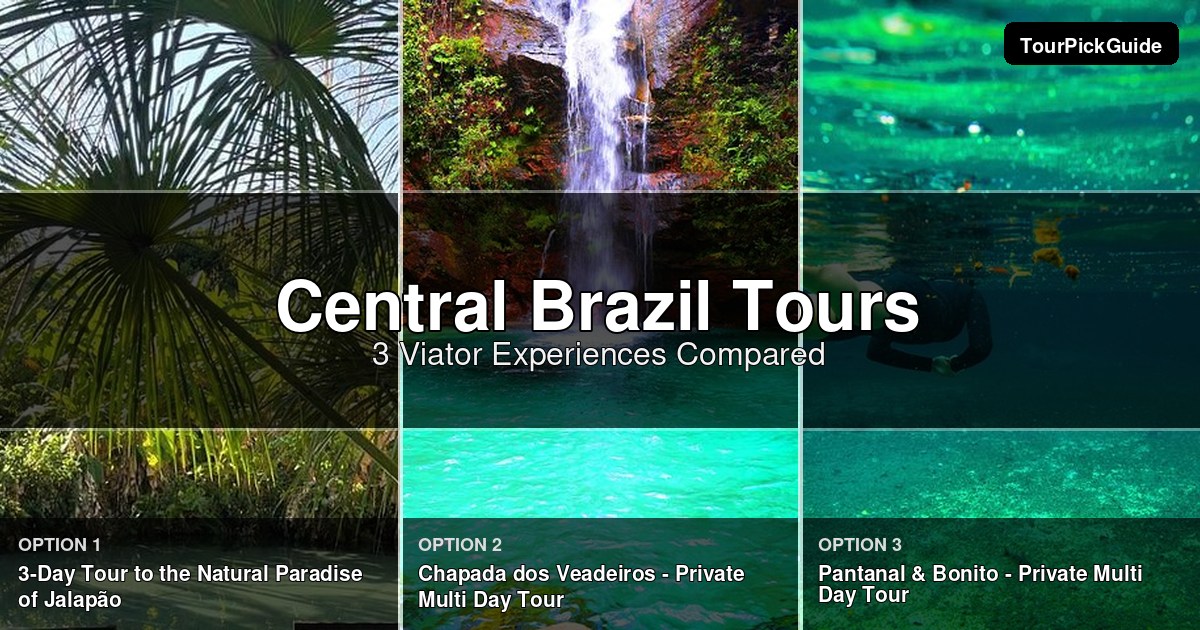 Central Brazil tours – three Viator experiences compared