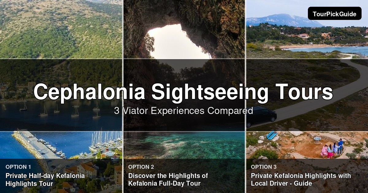 Cephalonia sightseeing tours – three Viator experiences compared
