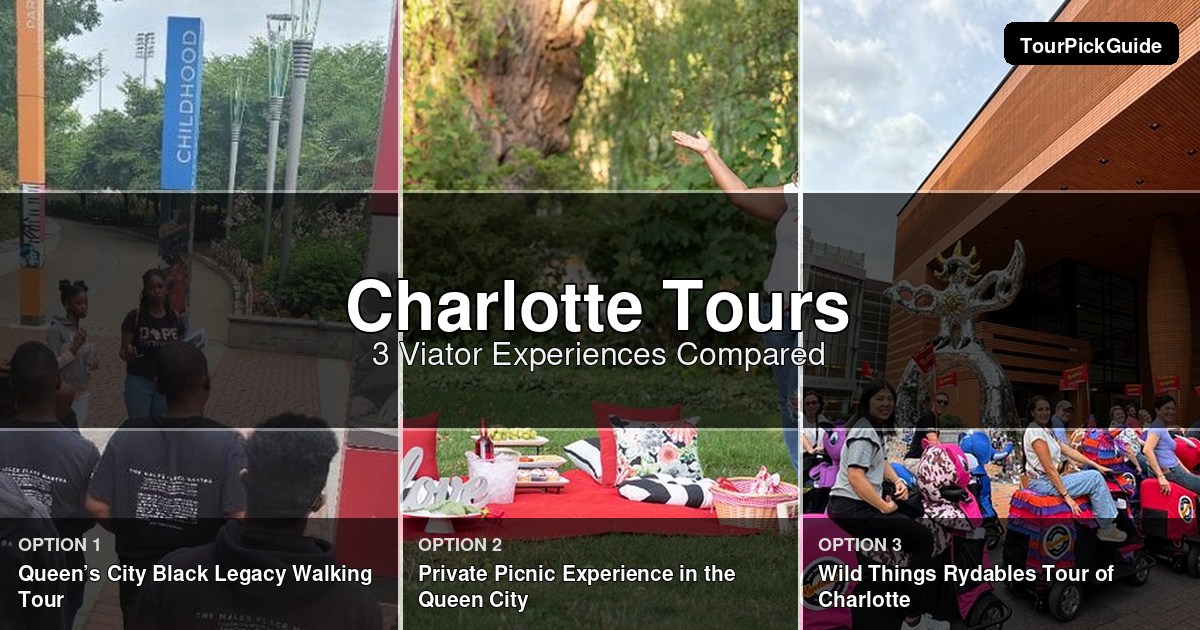 Charlotte tours – three Viator experiences compared