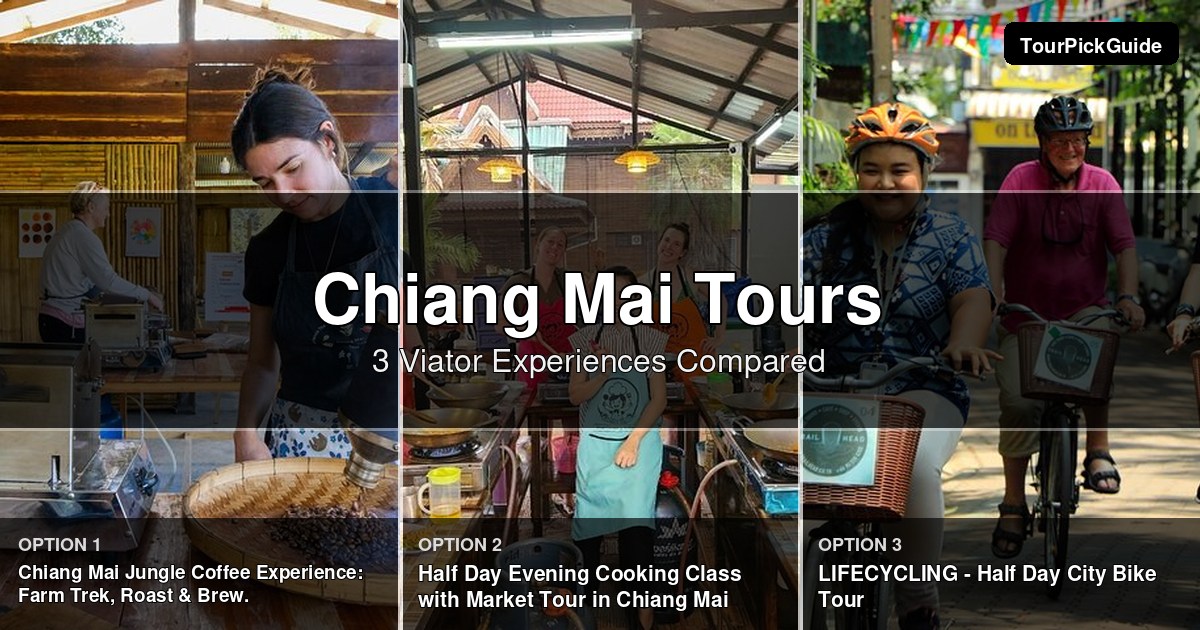 Chiang Mai tours – three Viator experiences compared