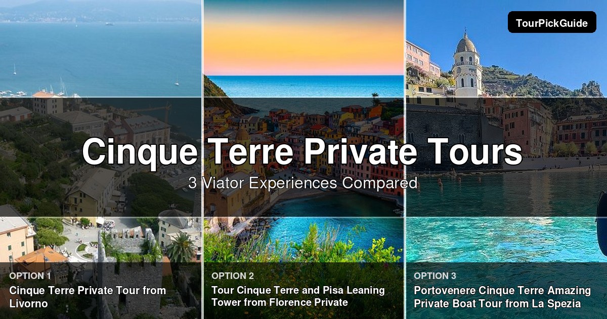 Cinque Terre private tours – three Viator experiences compared