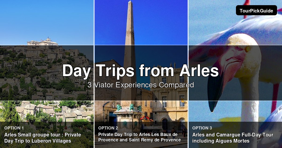 day trips from Arles – three Viator experiences compared