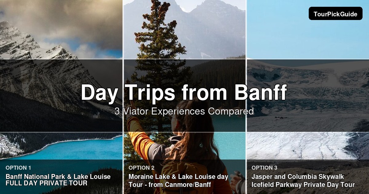 day trips from Banff – three Viator experiences compared