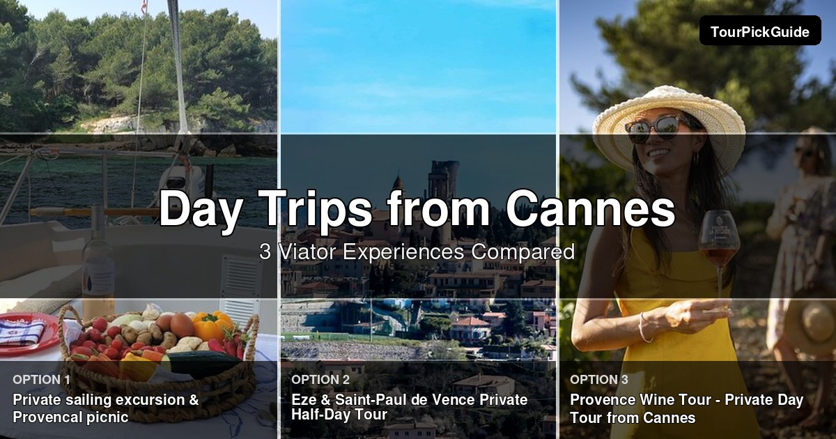 day trips from Cannes – three Viator experiences compared