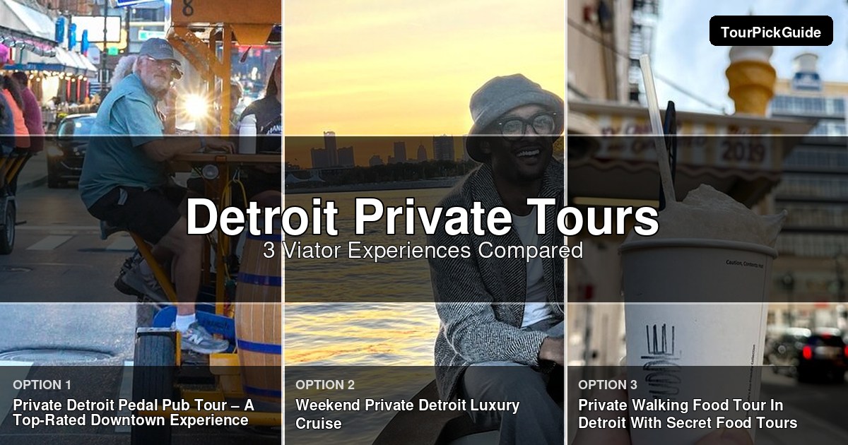 Detroit private tours – three Viator experiences compared