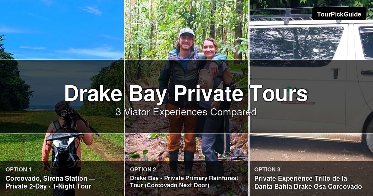 Drake Bay private tours – three Viator experiences compared