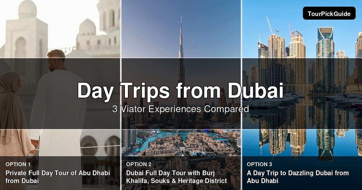 Dubai day trips – three Viator experiences compared