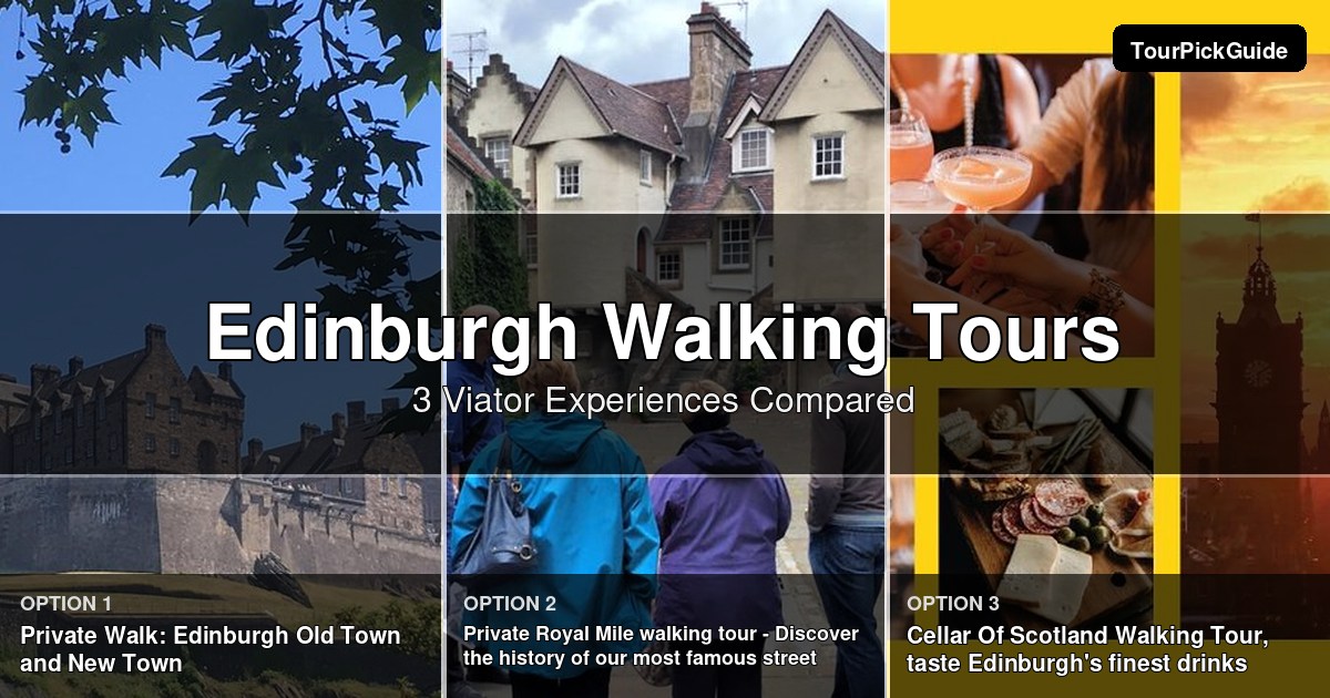 Edinburgh walking tours – three Viator experiences compared