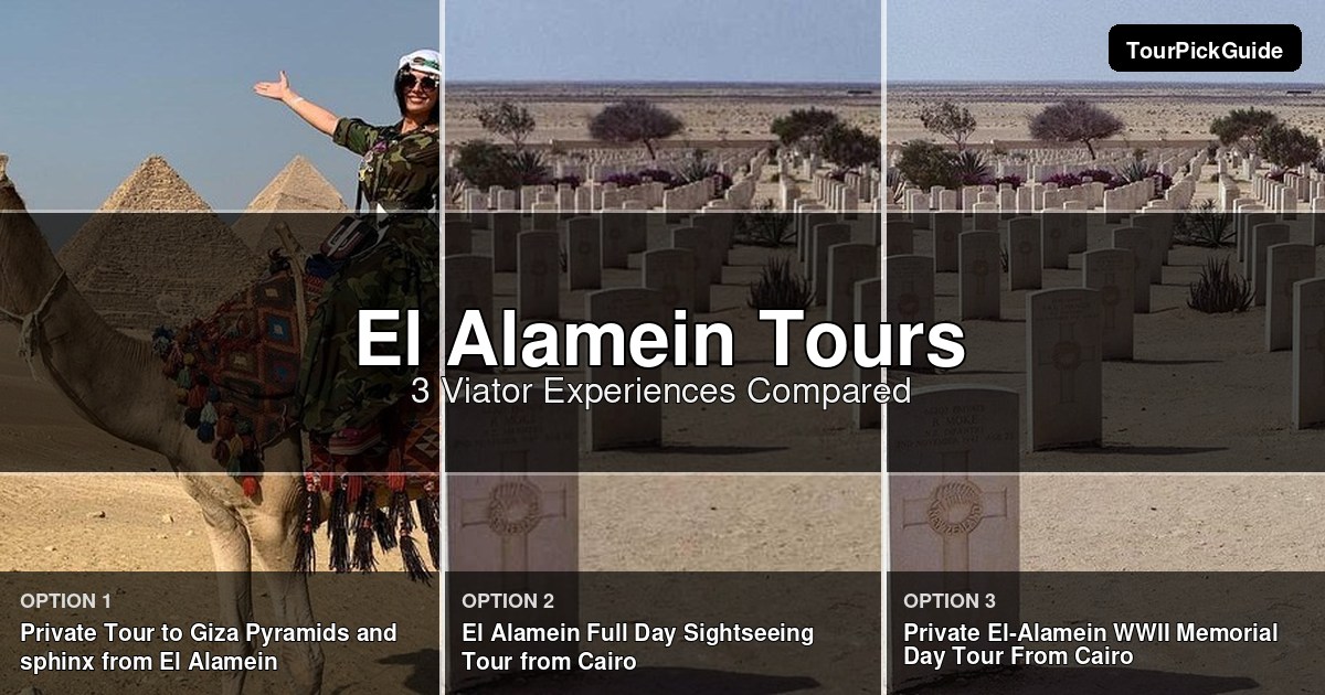 El Alamein tours – three Viator experiences compared
