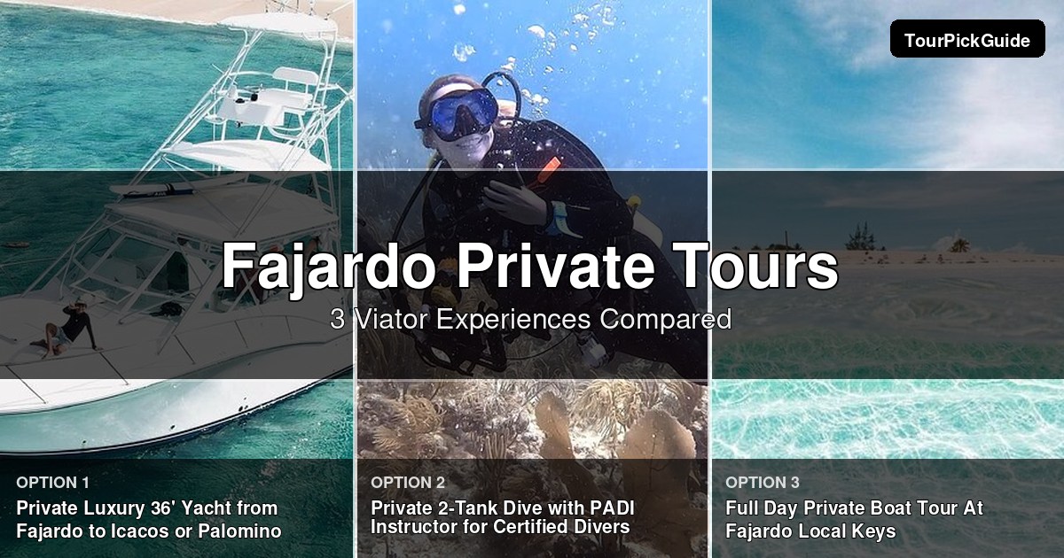 Fajardo private tours – three Viator experiences compared