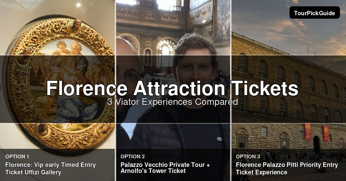 Florence attraction tickets – three Viator experiences compared