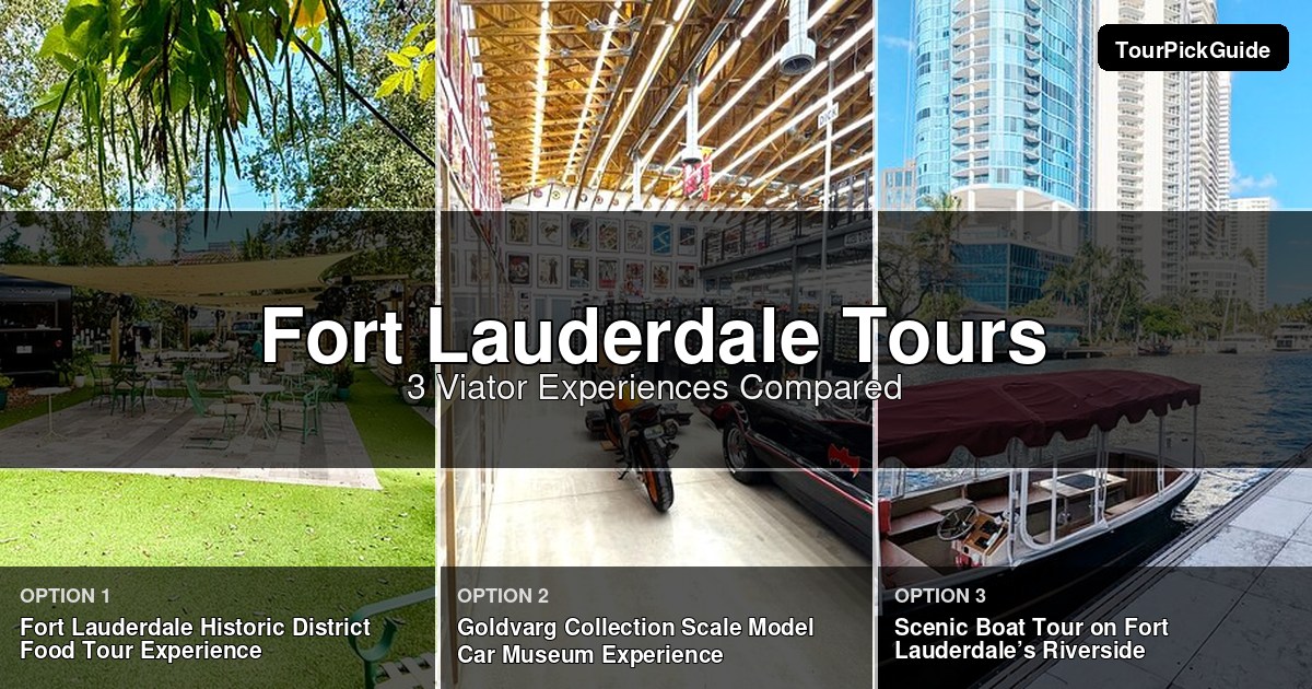 Fort Lauderdale tours – three Viator experiences compared