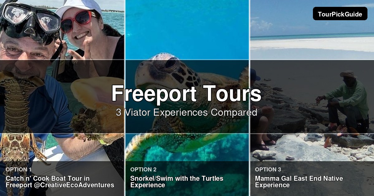 Freeport tours – three Viator experiences compared