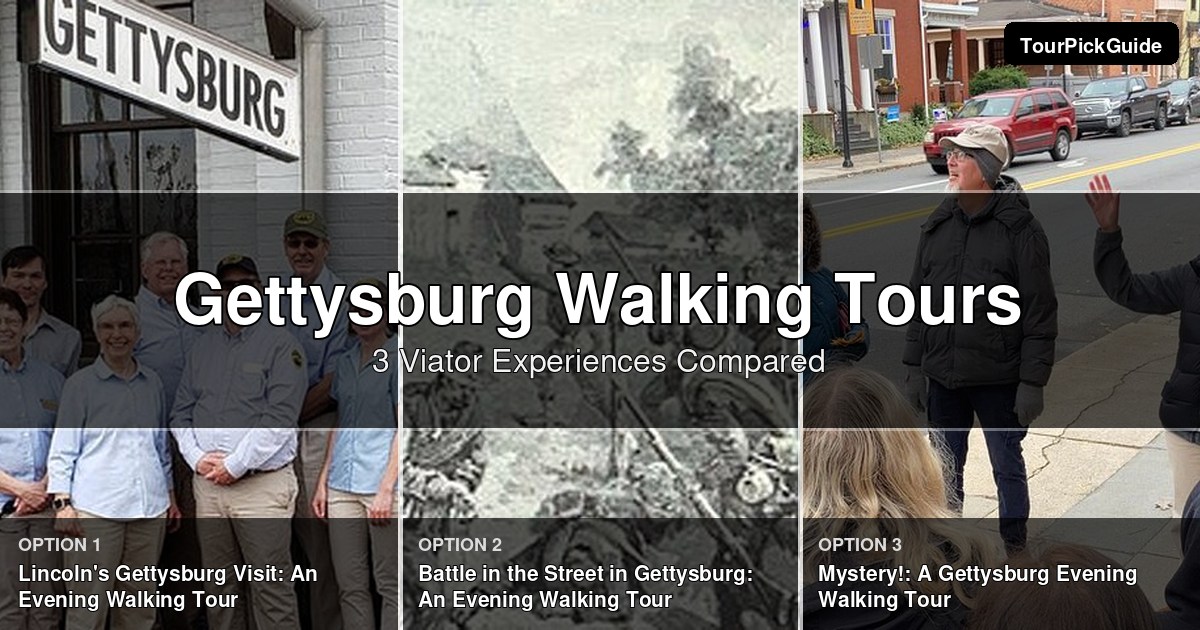 Gettysburg walking tours – three Viator experiences compared
