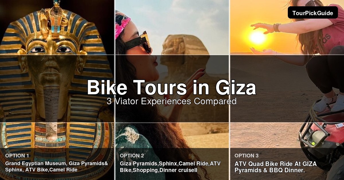 Giza bike tours – three Viator experiences compared