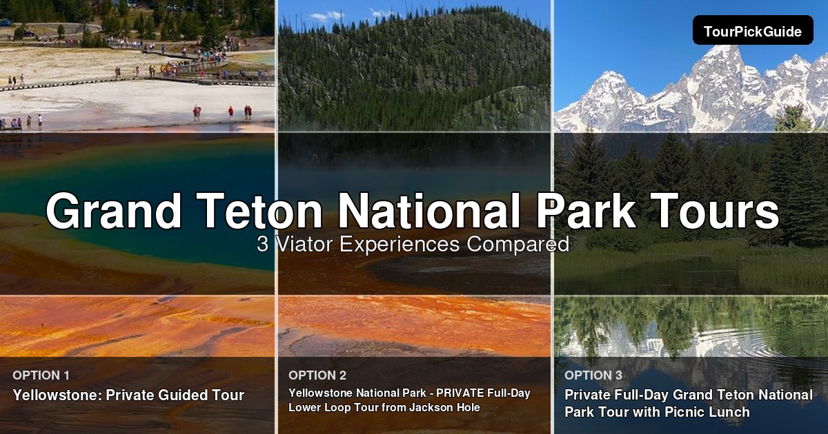 Grand Teton National Park tours – three Viator experiences compared
