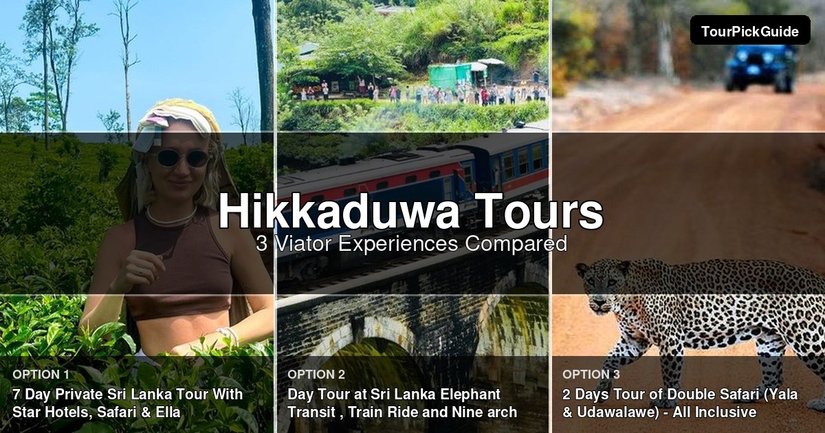 Hikkaduwa tours – three Viator experiences compared