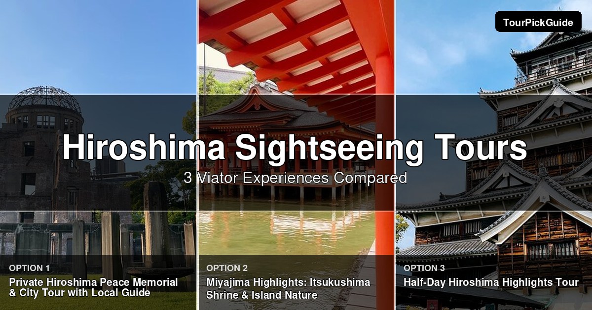 Hiroshima sightseeing tours – three Viator experiences compared