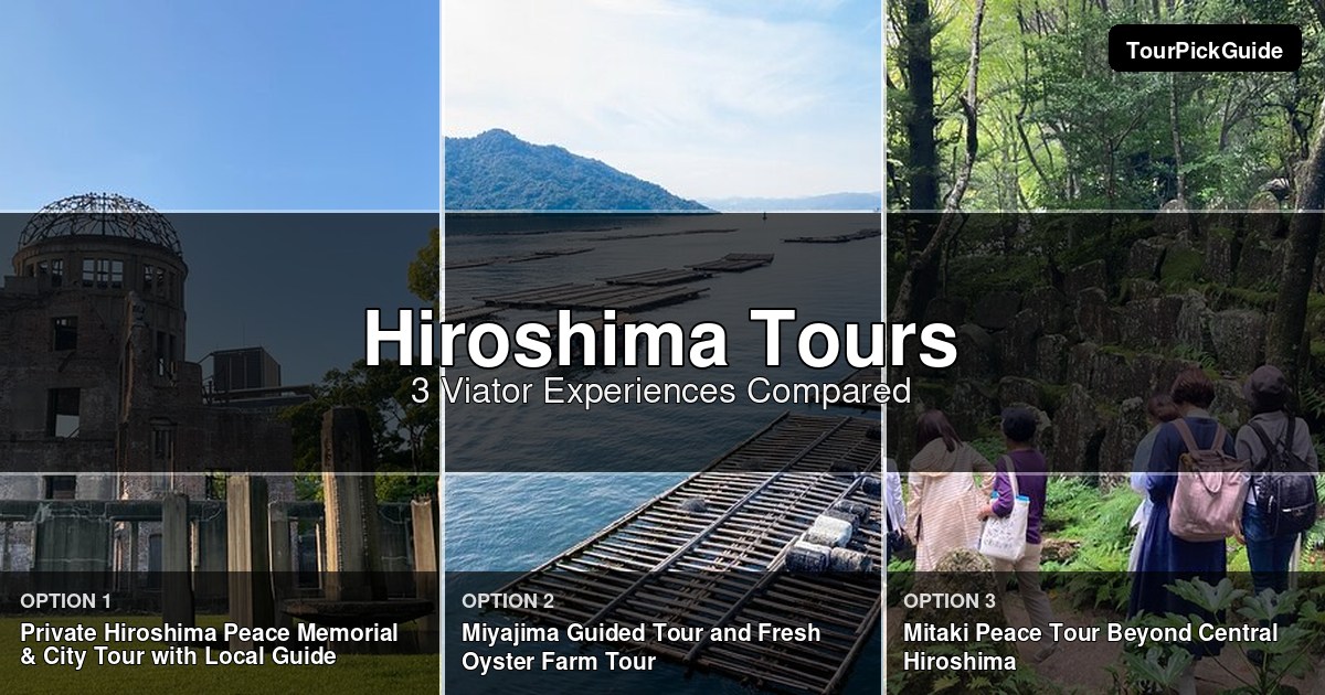 Hiroshima tours – three Viator experiences compared