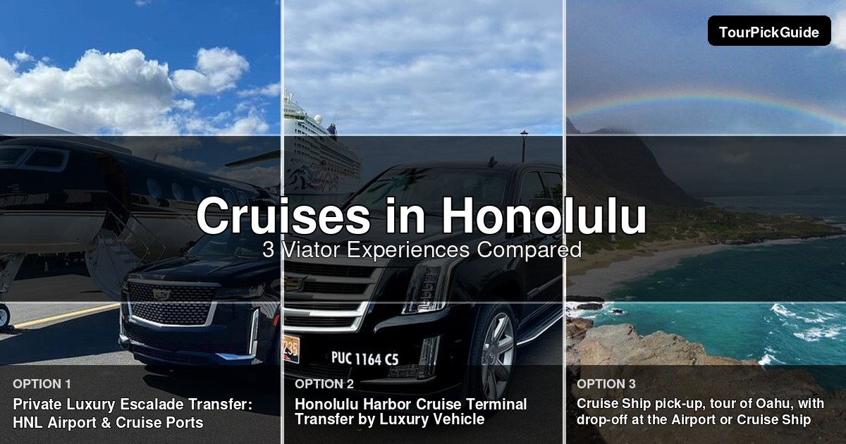 Honolulu cruises – three Viator experiences compared